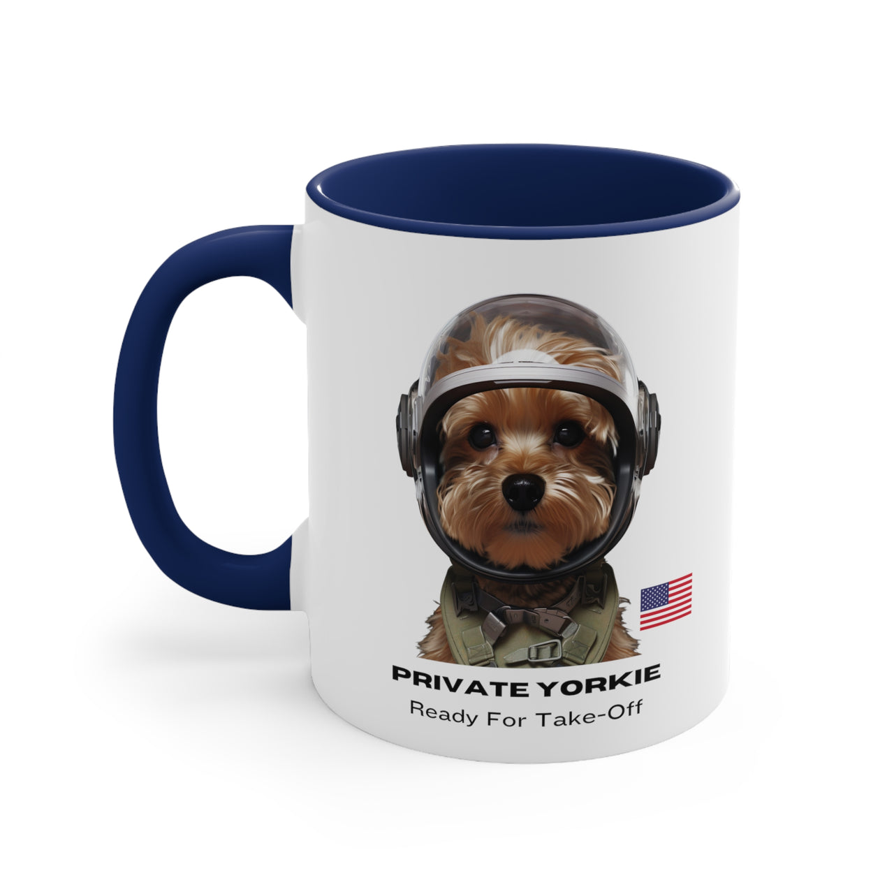 Private Yorkie Ready For Take-Off Coffee Mug, 11oz