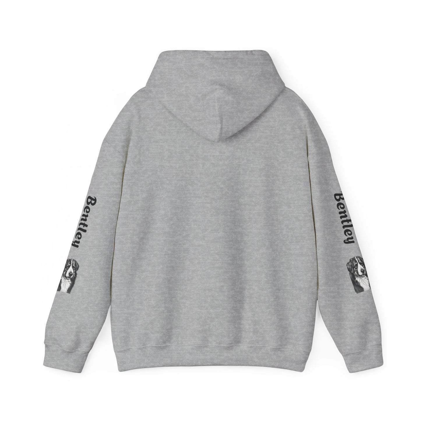 Personalize Pet Hoodie - Custom B&W Sketch with Pet Name