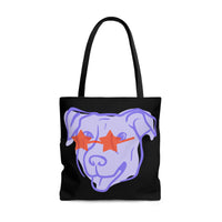 Thumbnail for Puppy In Sunglasses Black - Large Tote Bag