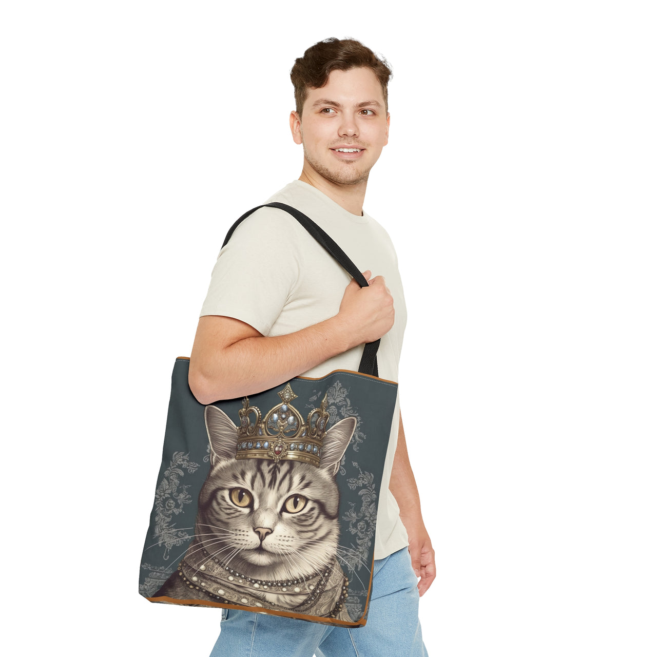 Princess Cat in Vintage 1920s Style One Tote Bag