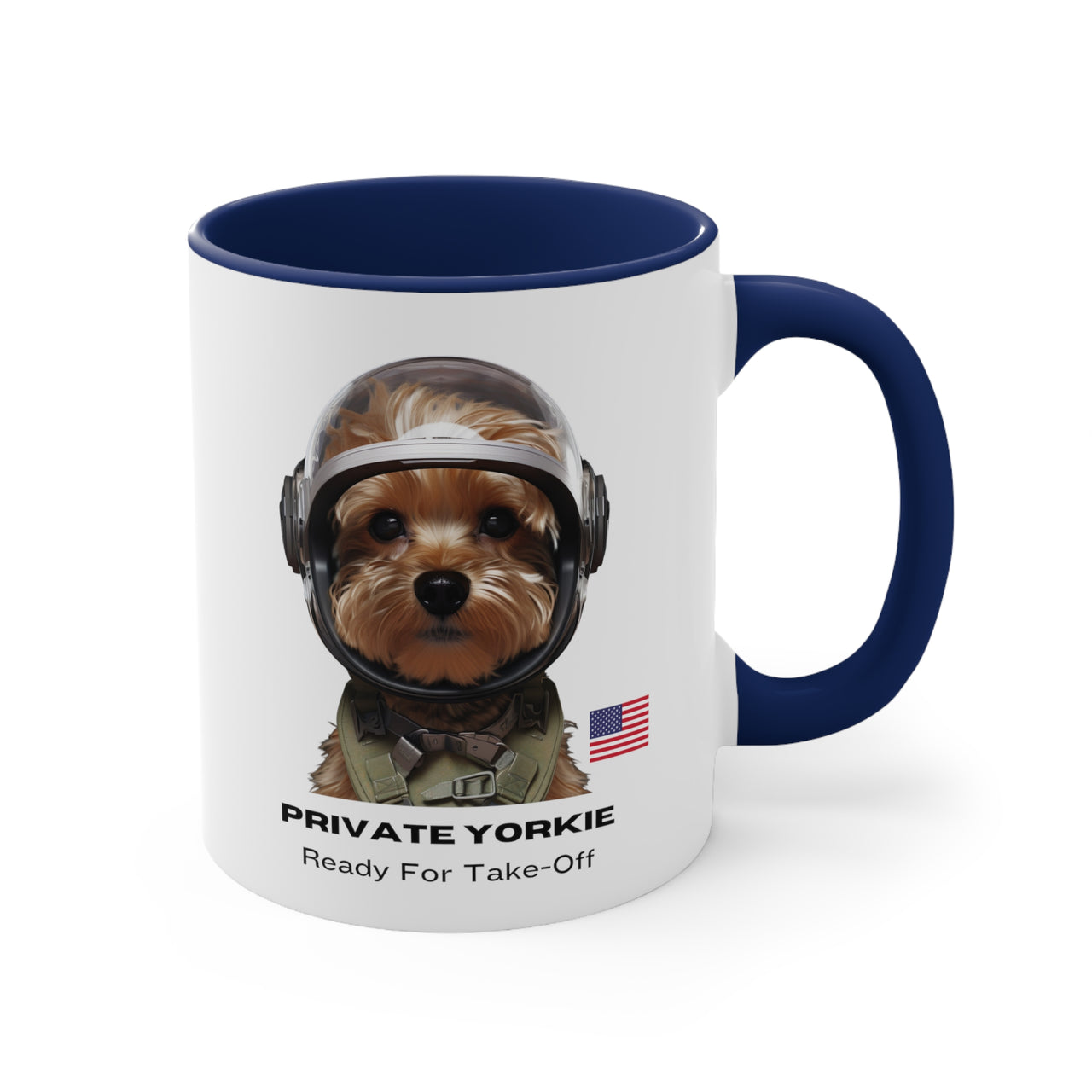 Private Yorkie Ready For Take-Off Coffee Mug, 11oz