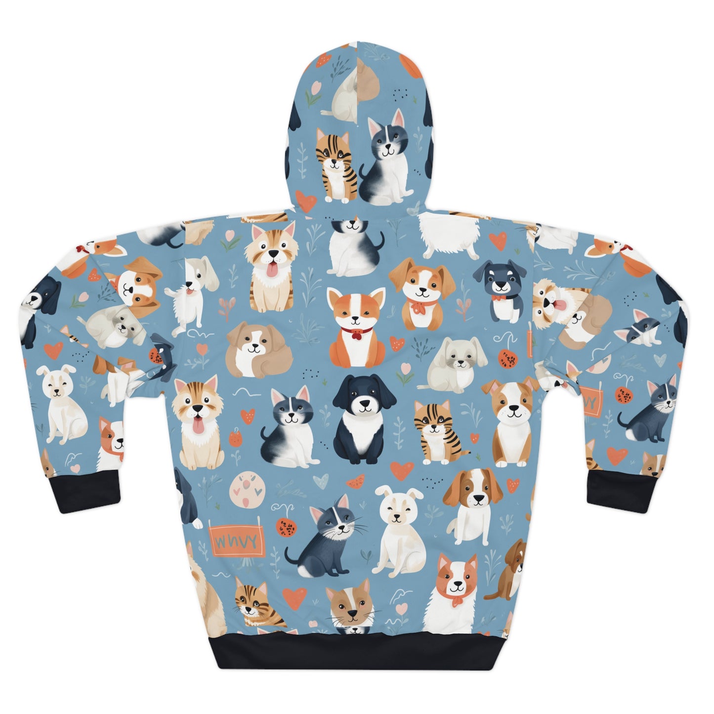 Cute Dog and Cat Hoodie