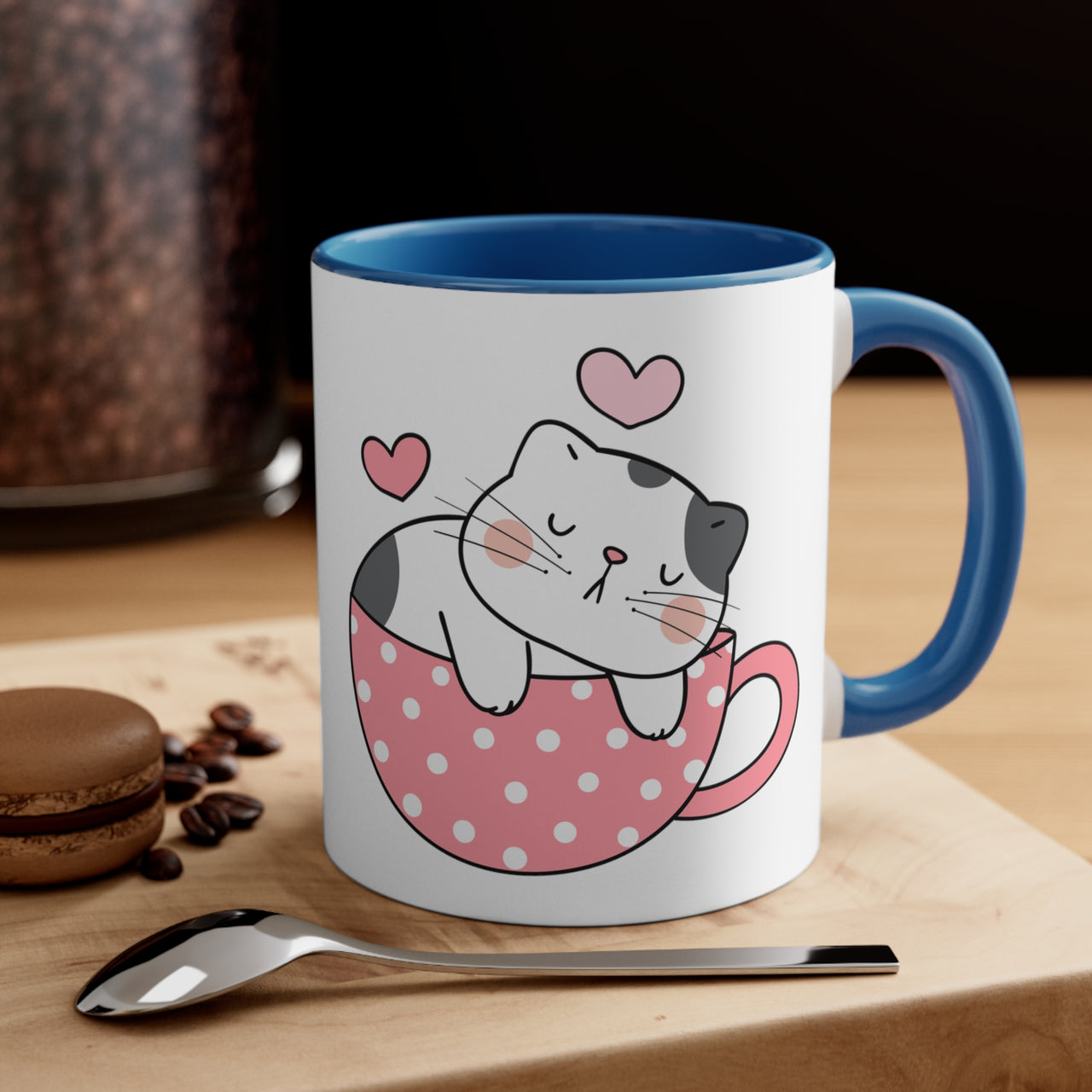 Adorable Kitty Napping in a Cute Coffee Mug 😸💤 11oz