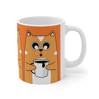 Thumbnail for Quirky Cat and Coffee 🐱 Ceramic Mug 11oz