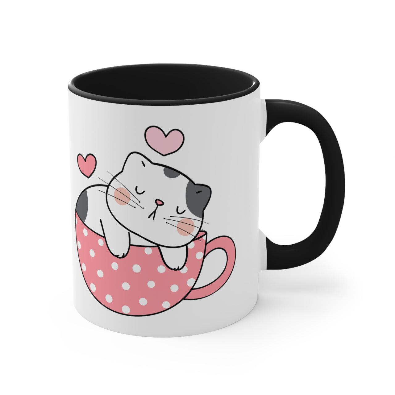 Adorable Kitty Napping in a Cute Coffee Mug 😸💤 11oz