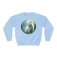 Thumbnail for White Cat In The Grass 💚 🐈 Sweatshirt
