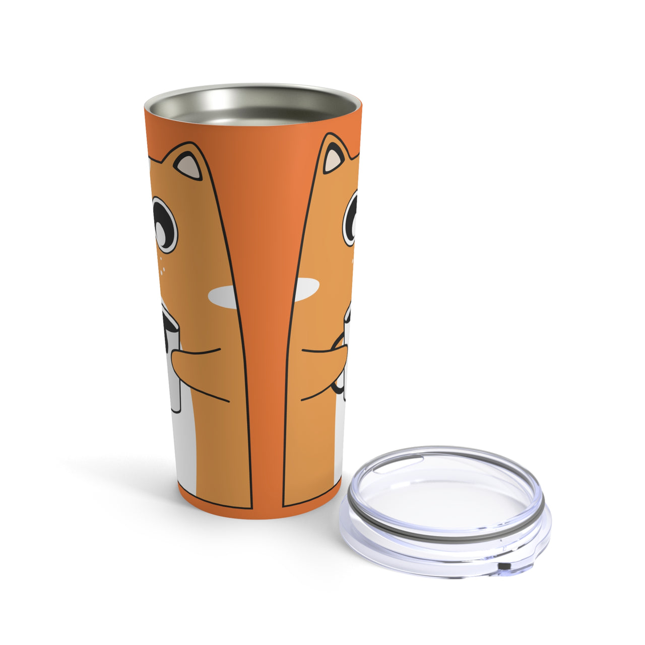 Quirky Cat and Coffee Tumbler 20oz