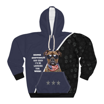 Military Bomb Sniffing Dog Hoodie