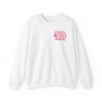 Thumbnail for At Least My Cat Loves Me Sweatshirt-White-Front