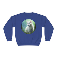 Thumbnail for White Cat In The Grass 💚 🐈 Sweatshirt
