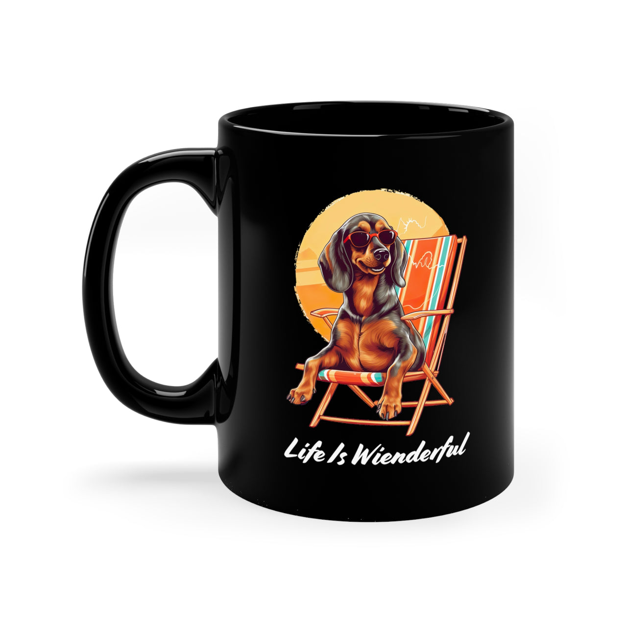 Life Is Weinerderful 🐾 11oz Black Mug