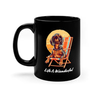 Thumbnail for Life Is Weinerderful 🐾 11oz Black Mug