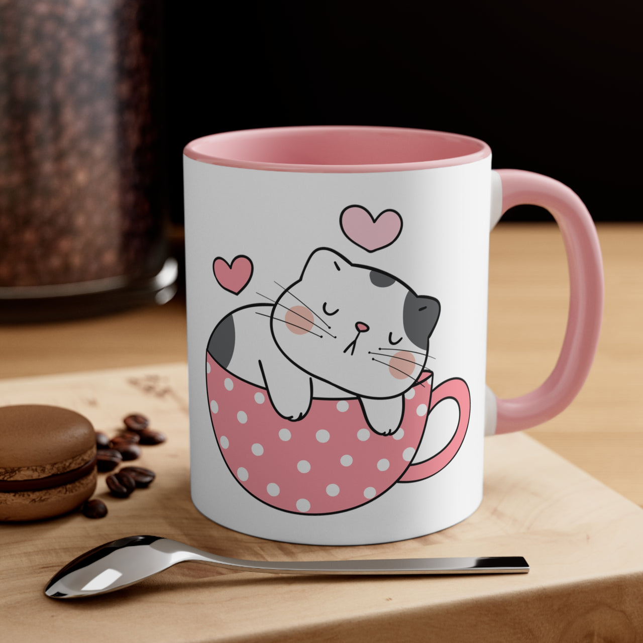 Adorable Kitty Napping in a Cute Coffee Mug 😸💤 11oz