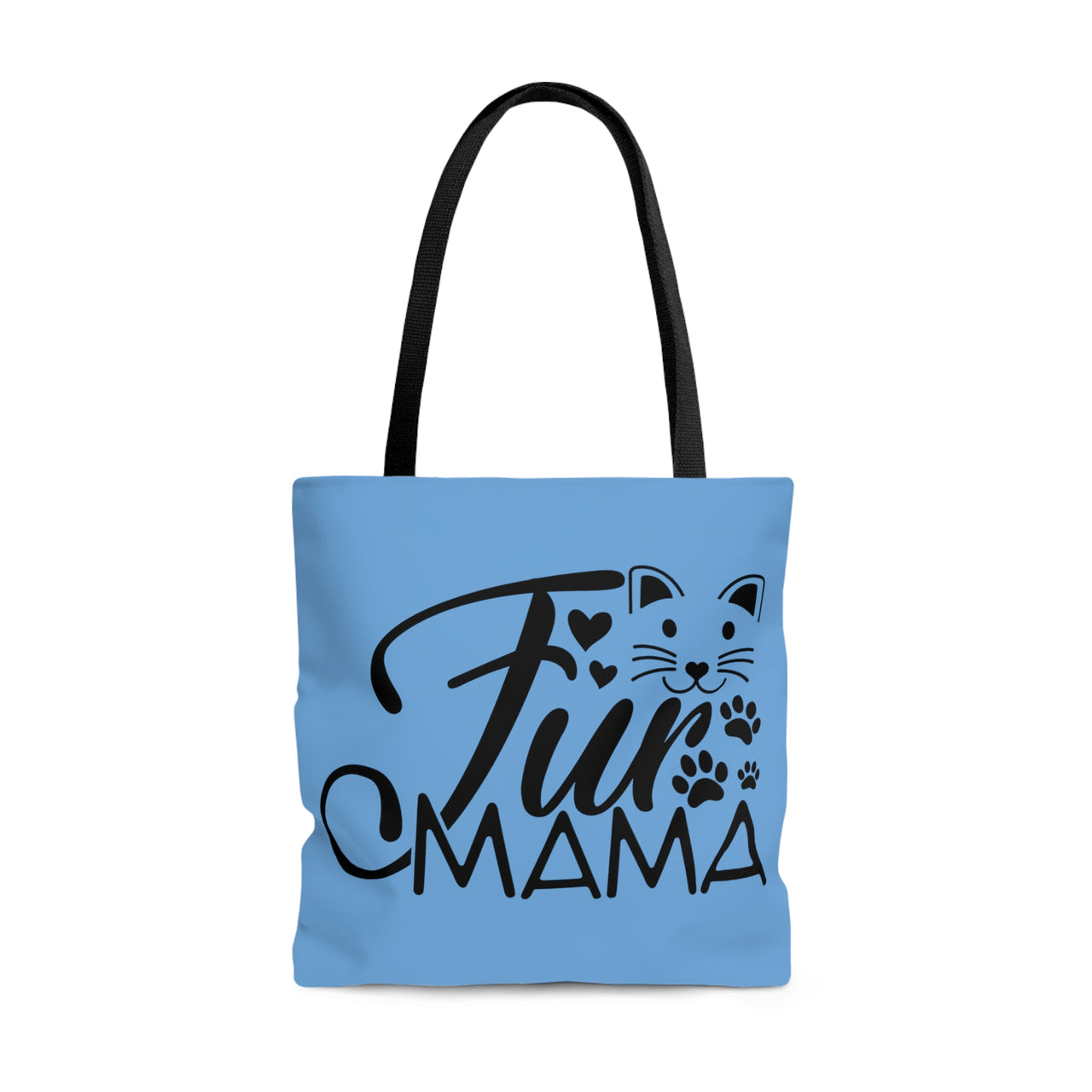 Furr Mama Blue 🐈‍⬛ Large Tote Bag