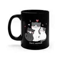 Thumbnail for Cat Lover Trio 11oz Black Mug