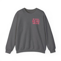 Thumbnail for At Least My Cat Loves Me Sweatshirt-Dark Heather-Front